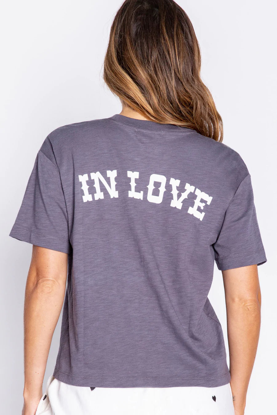 PJ Salvage Lucky In Love S/S Tee - Charcoal