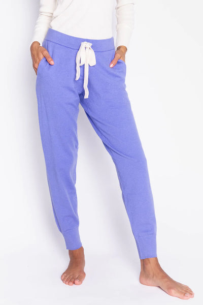 PJ Salvage Slounge Garden Solid Pants - Purple