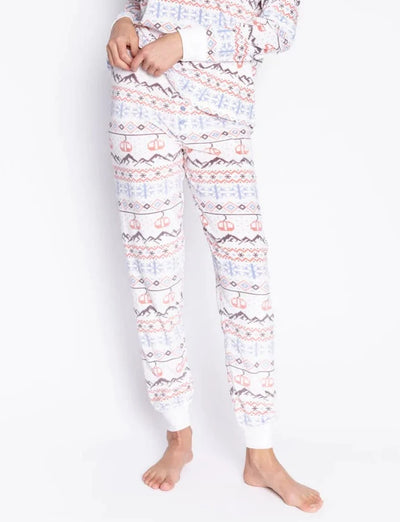 PJ Salvage Stay Lifted Fairisle Pant - Ivory