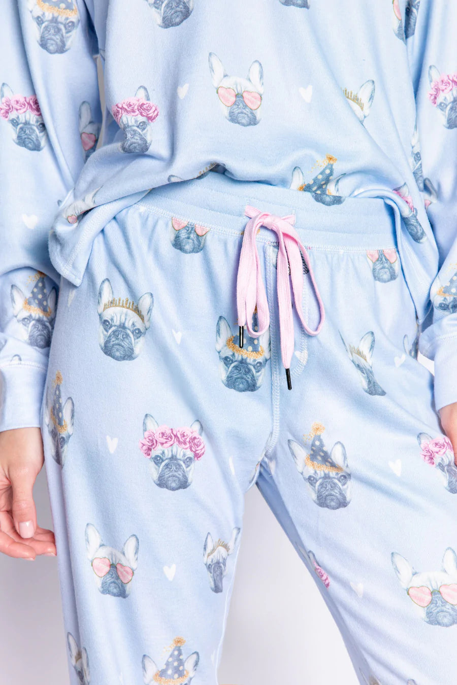 PJ Salvage The Frenchie Life PJ Set - Ice Blue