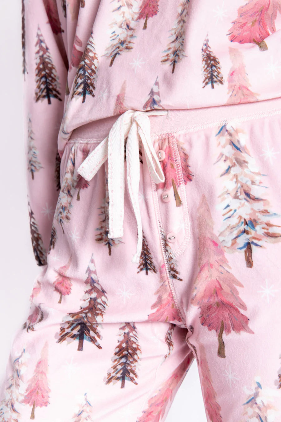 PJ Salvage Happy By Nature Trees Pj Set - Blush