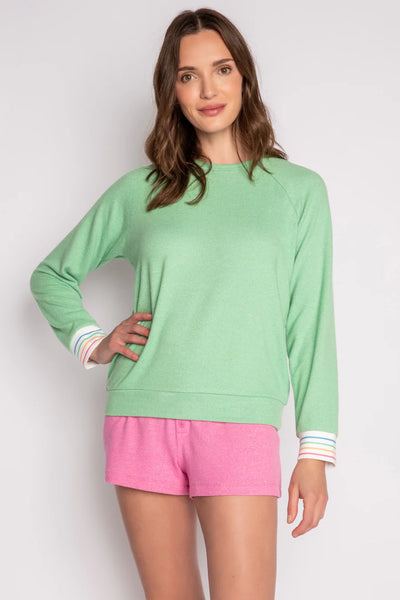 PJ Salvage Fresh & Fruity L/S Top - Fern Green