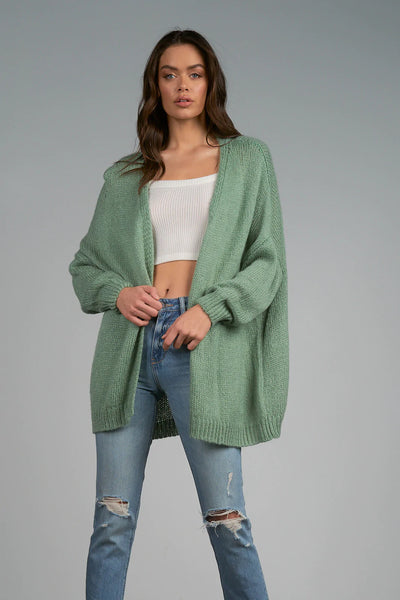 ELAN “Rock n Roll” Cardi - Green