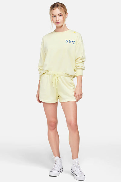 WILDFOX “Sunshine” Cody Sweatshirt - Limoncello