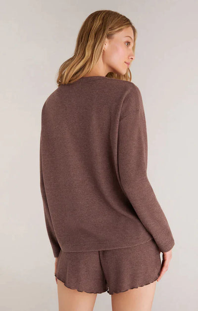 Z Supply Down Time Rib L/S Top - Fig