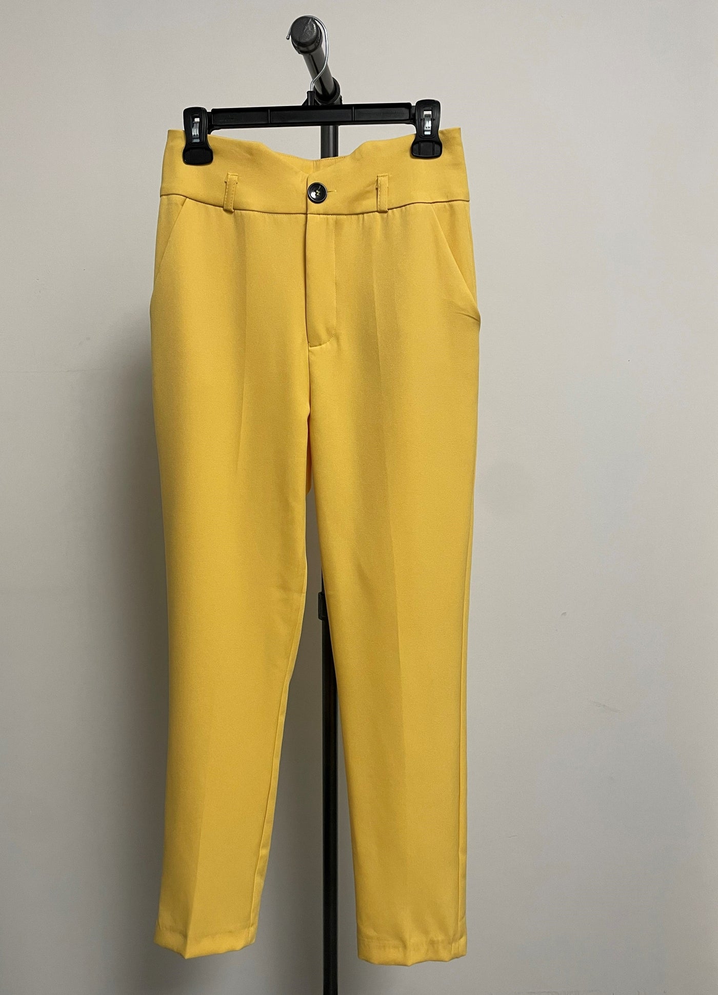 The Pink Door High Waisted Pants - Yellow