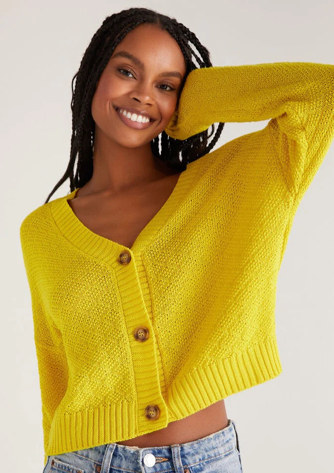 Z Supply Marcy Knitted Cardigan - Yellow